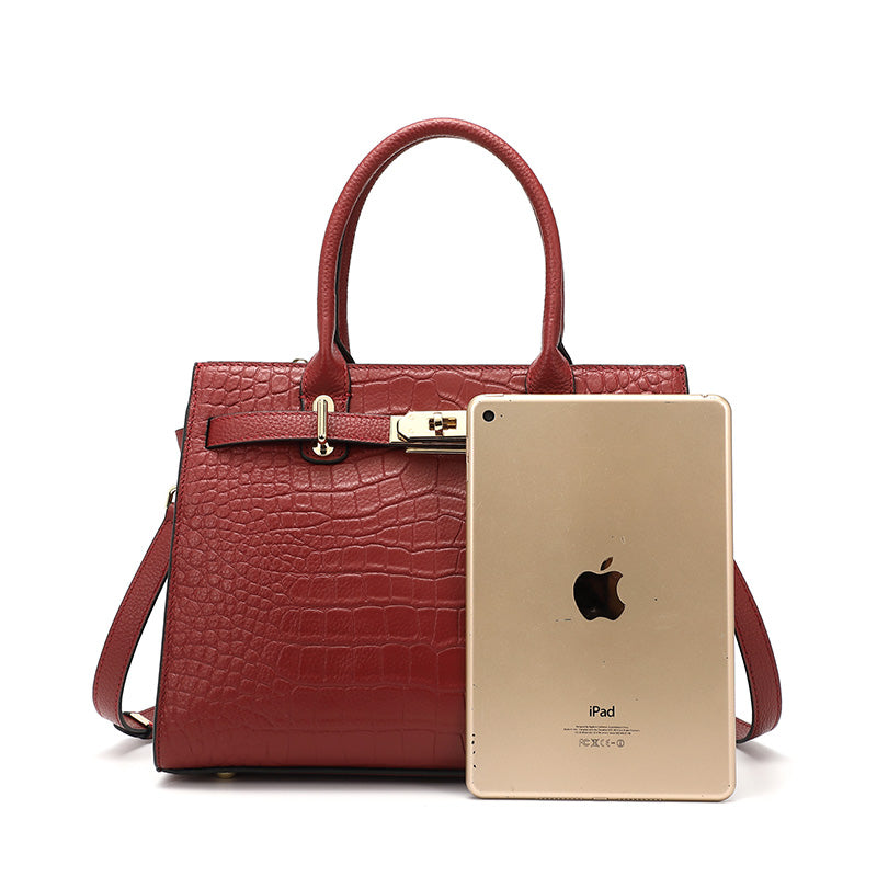 Stylish Leather Crescent Bag