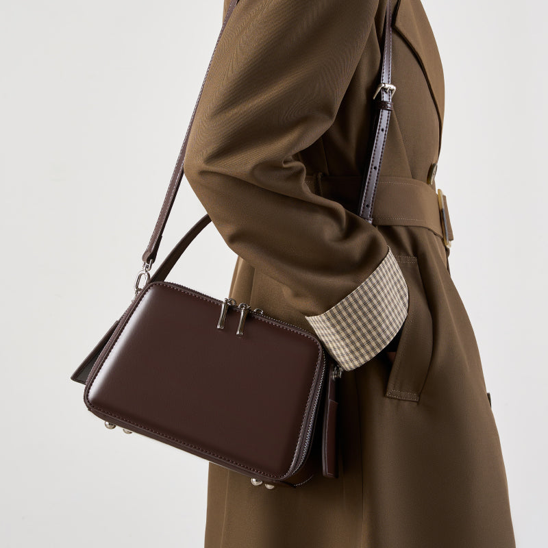 Refined Leather Carry Bag