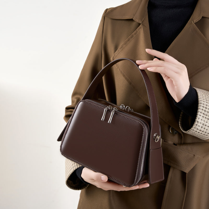 Refined Leather Carry Bag