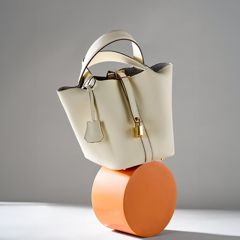Compact Top Handle Bucket Tote