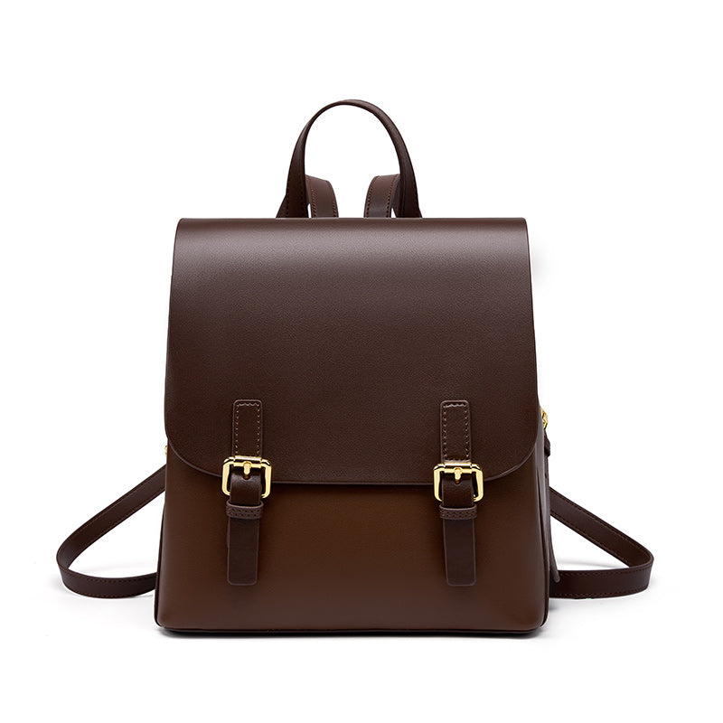 Structured Buckle Flap Backpack