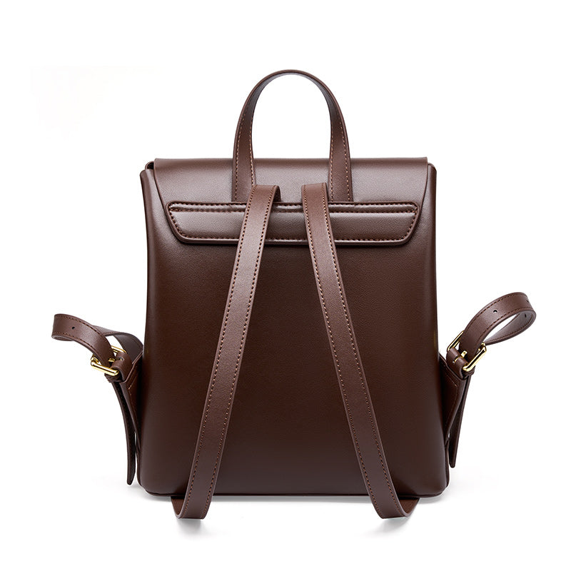 Structured Buckle Flap Backpack