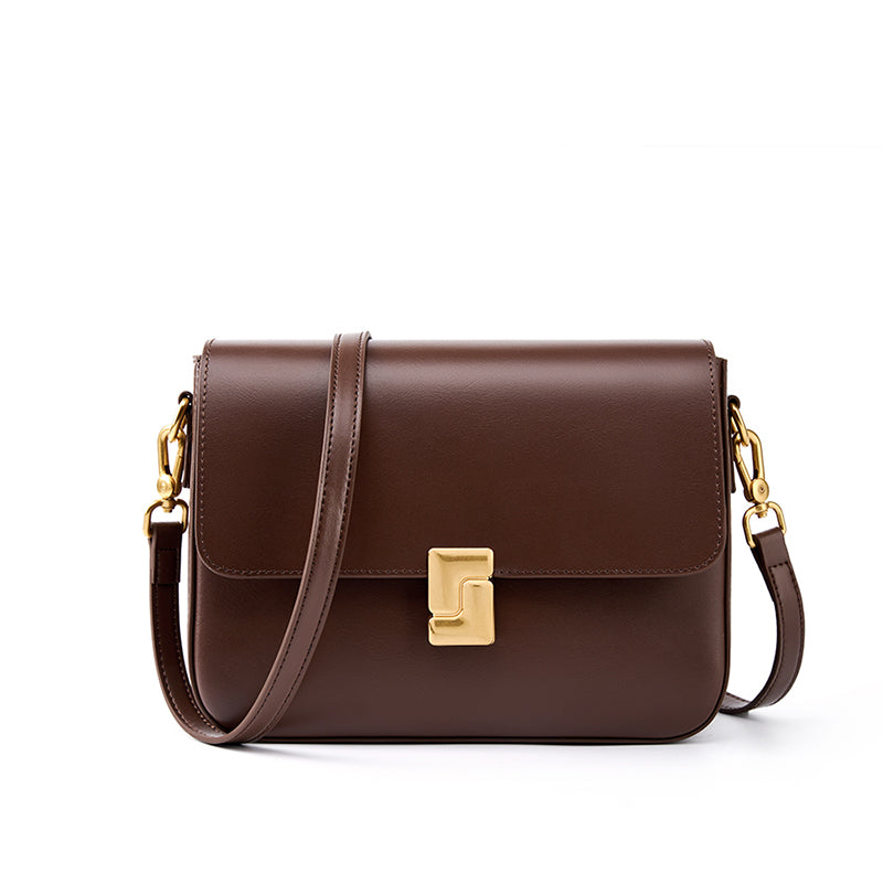 Minimalist Lock Crossbody Bag