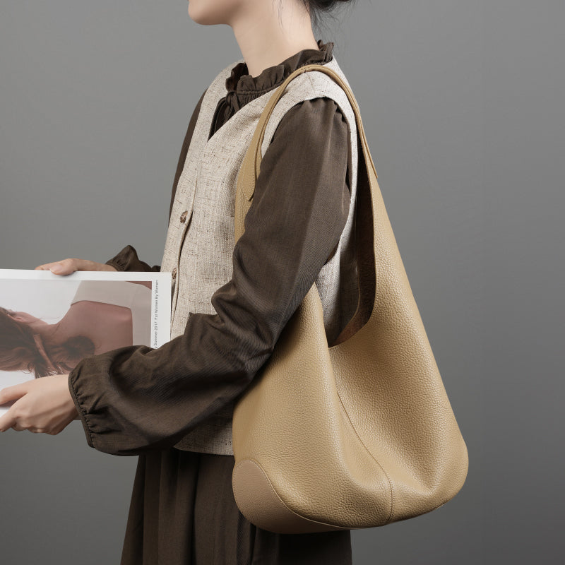 Luxury Leather Top Handle Bag
