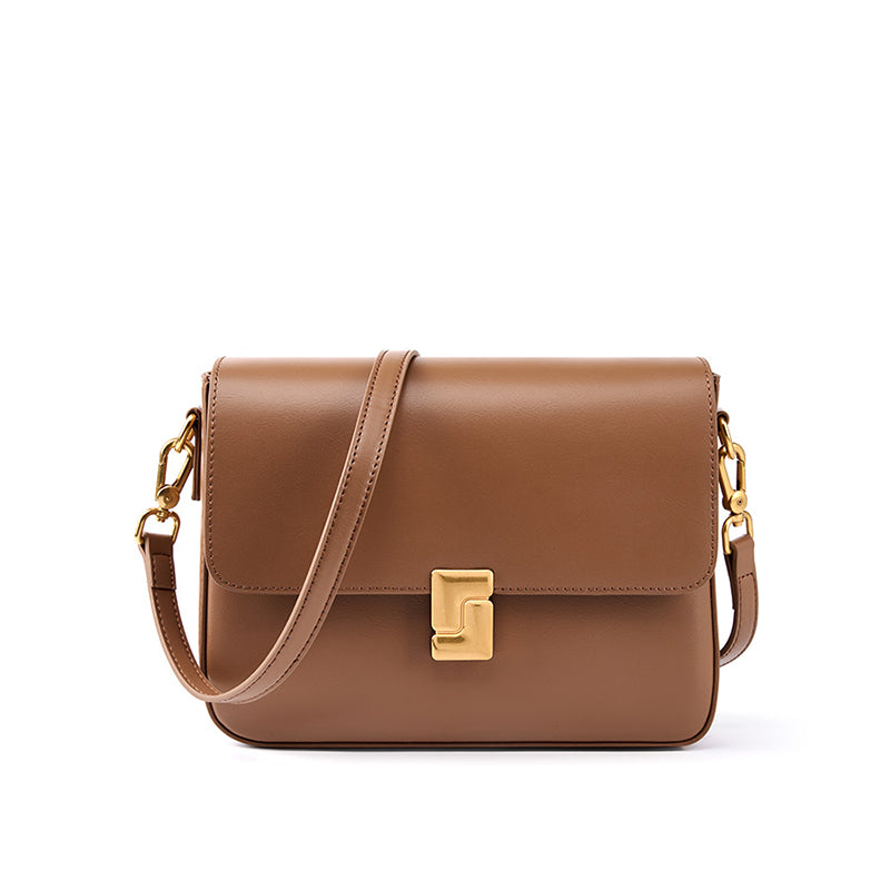 Minimalist Lock Crossbody Bag
