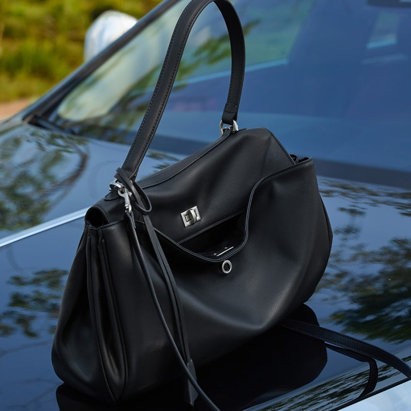 Vintage Leather Carryall Bag