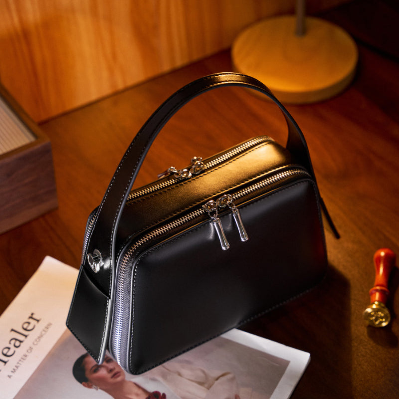 Refined Leather Carry Bag