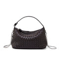 Genuine Leather Woven Handbag