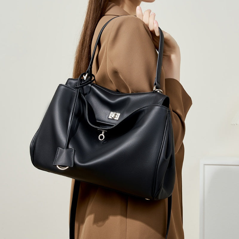 Vintage Leather Carryall Bag