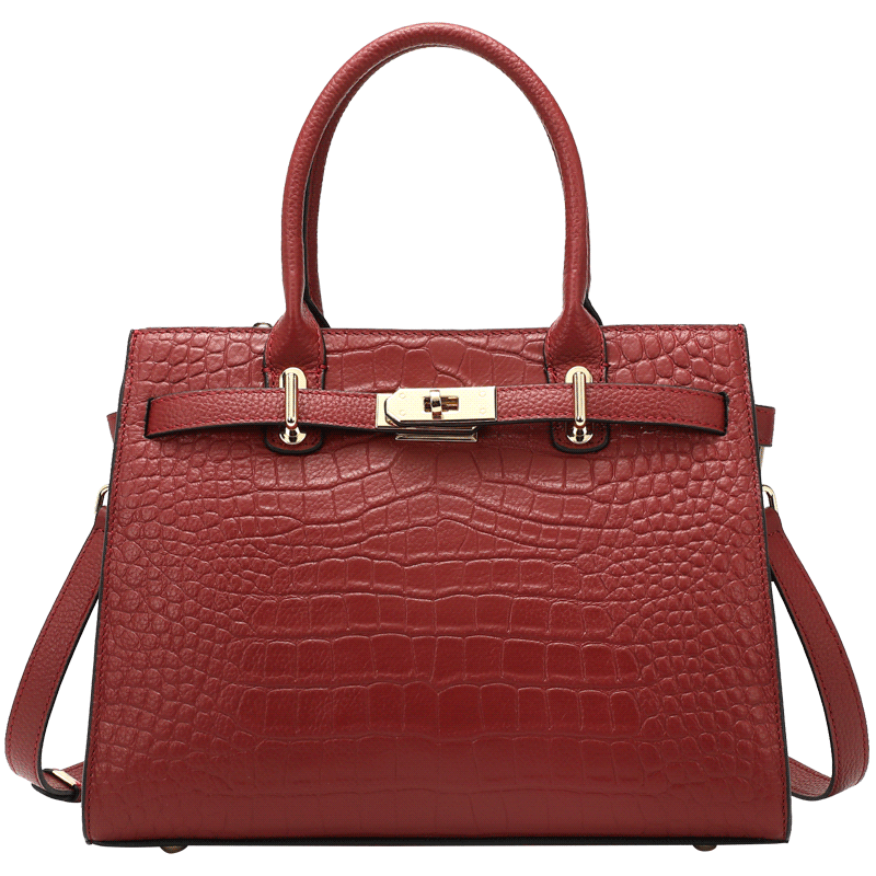 Stylish Leather Crescent Bag