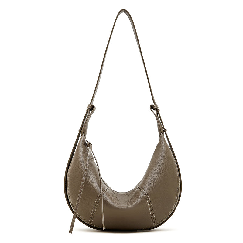 Contemporary Half-Moon Shoulder Bag