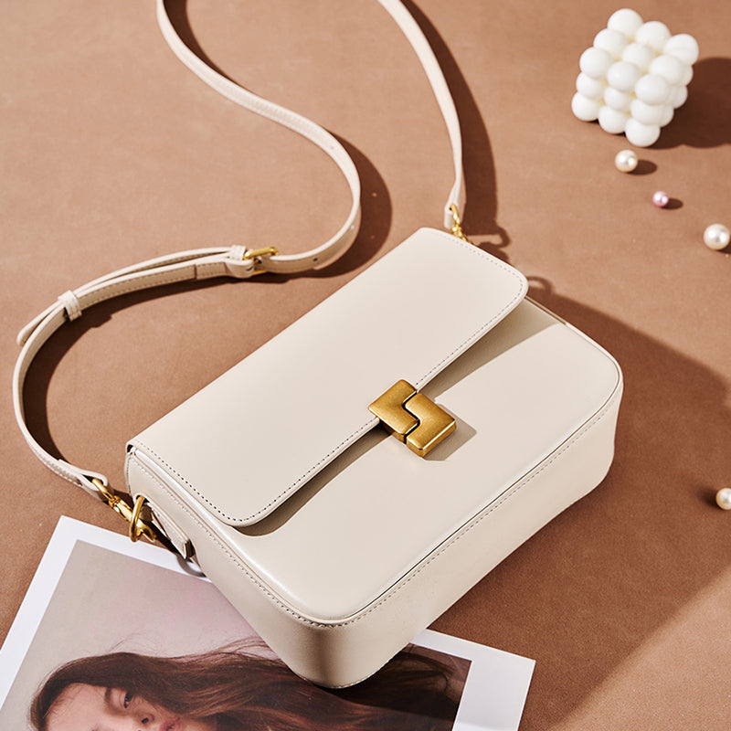 Minimalist Lock Crossbody Bag