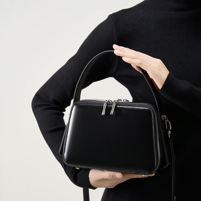 Refined Leather Carry Bag