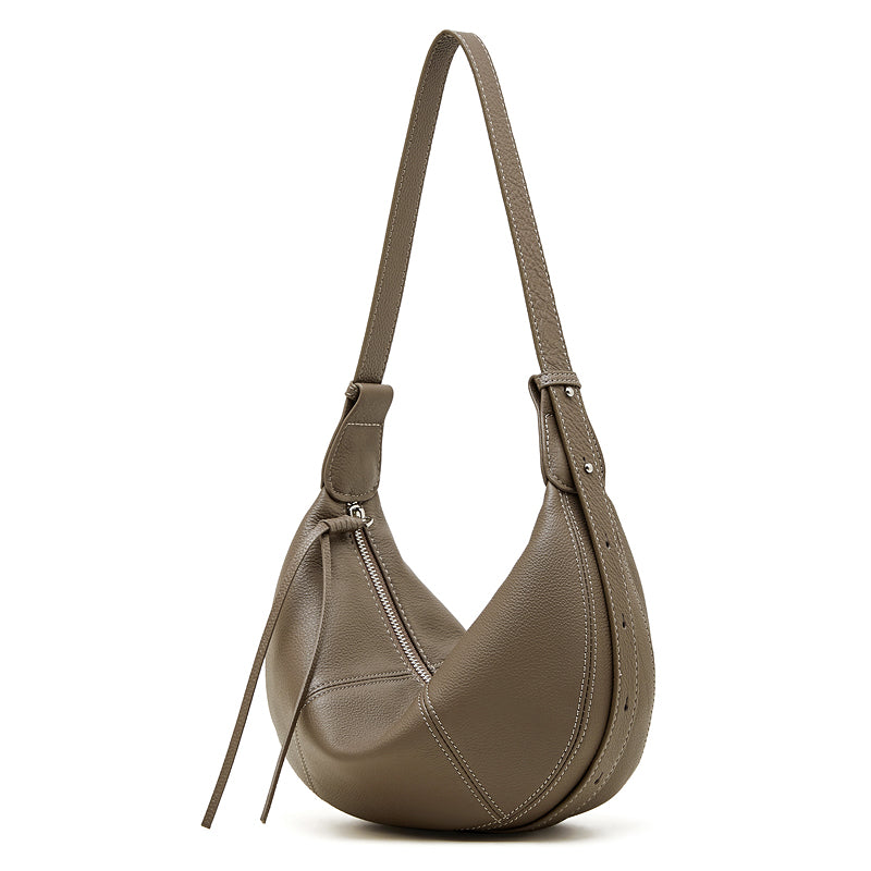 Contemporary Half-Moon Shoulder Bag