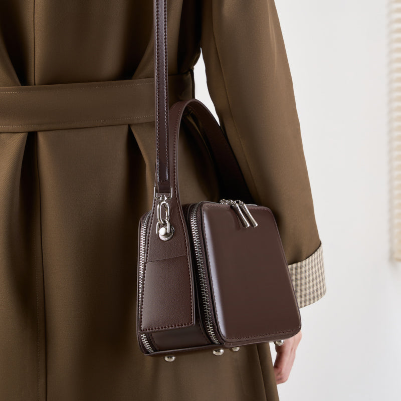 Refined Leather Carry Bag
