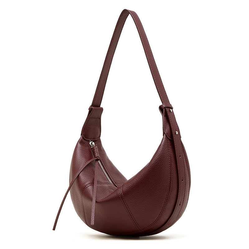 Contemporary Half-Moon Shoulder Bag