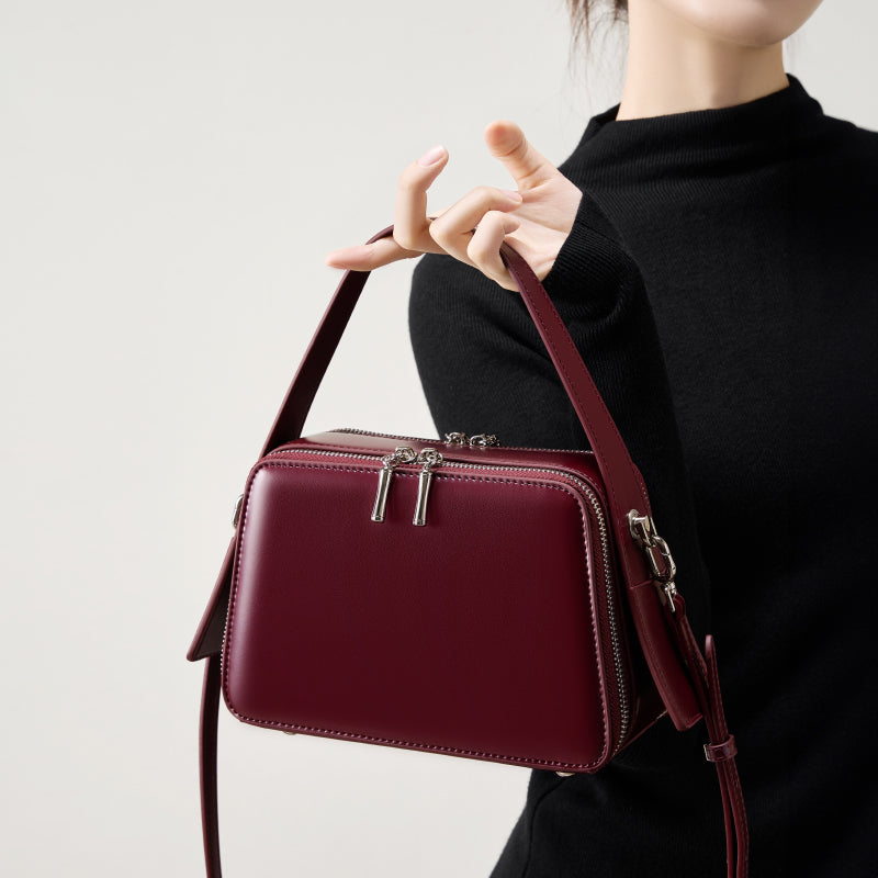 Refined Leather Carry Bag