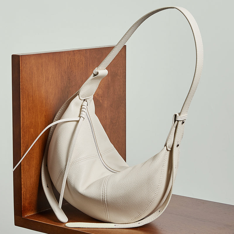 Contemporary Half-Moon Shoulder Bag