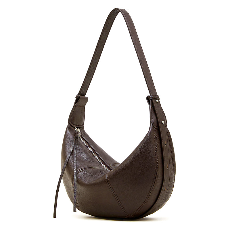 Contemporary Half-Moon Shoulder Bag