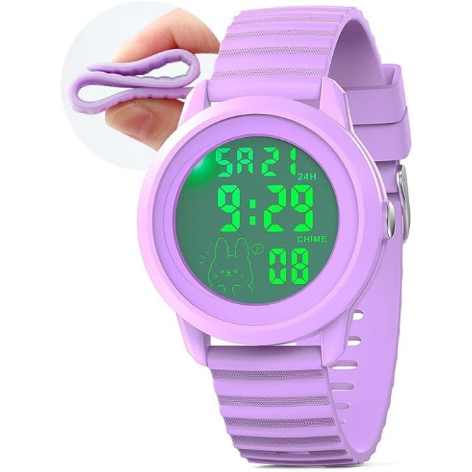 Kids Digital Watch with 1.57″ Screen, LED Display, Timer and Alarm
