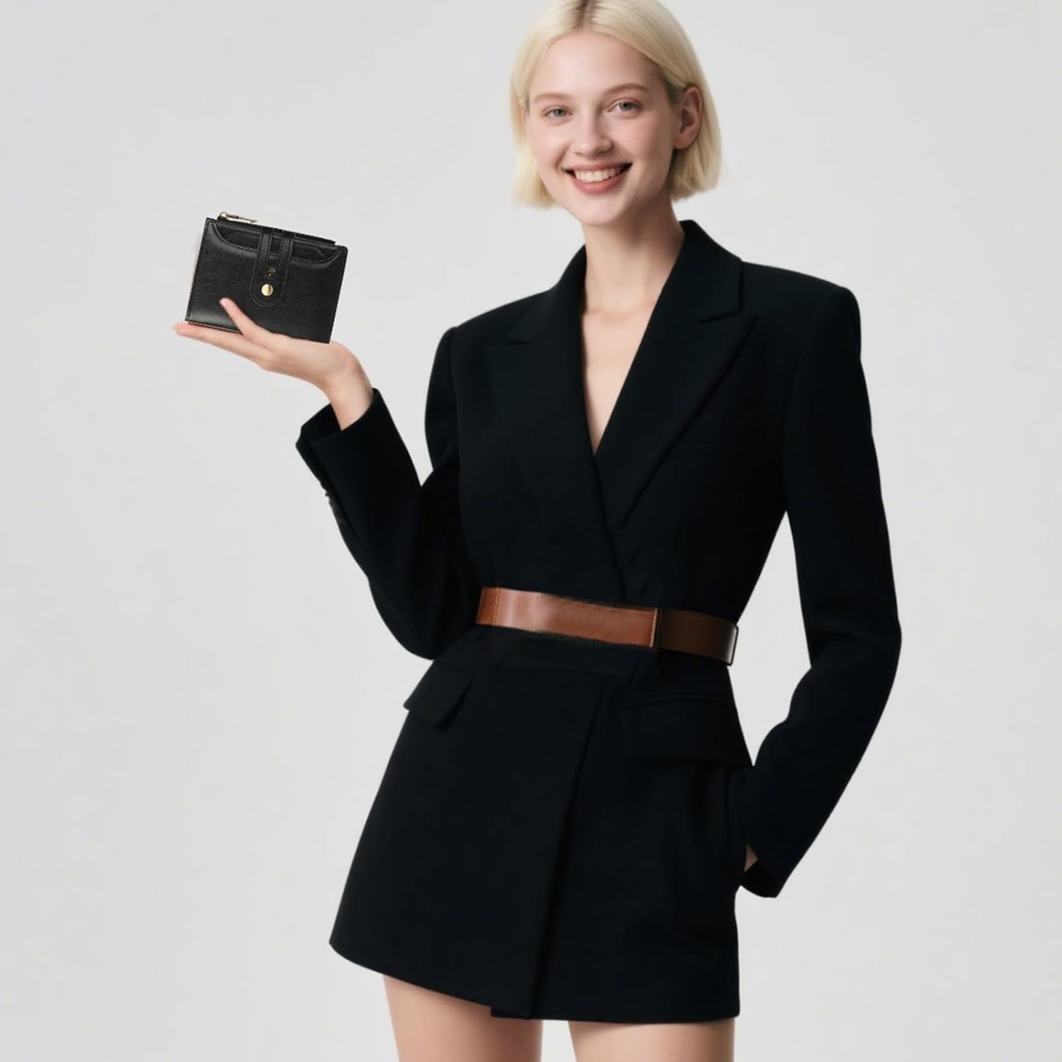 Women’s Leather Billfold Wallet with Coin Pocket