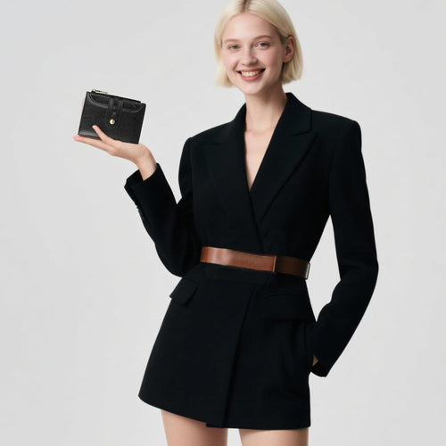 Women’s Leather Billfold Wallet with Coin Pocket