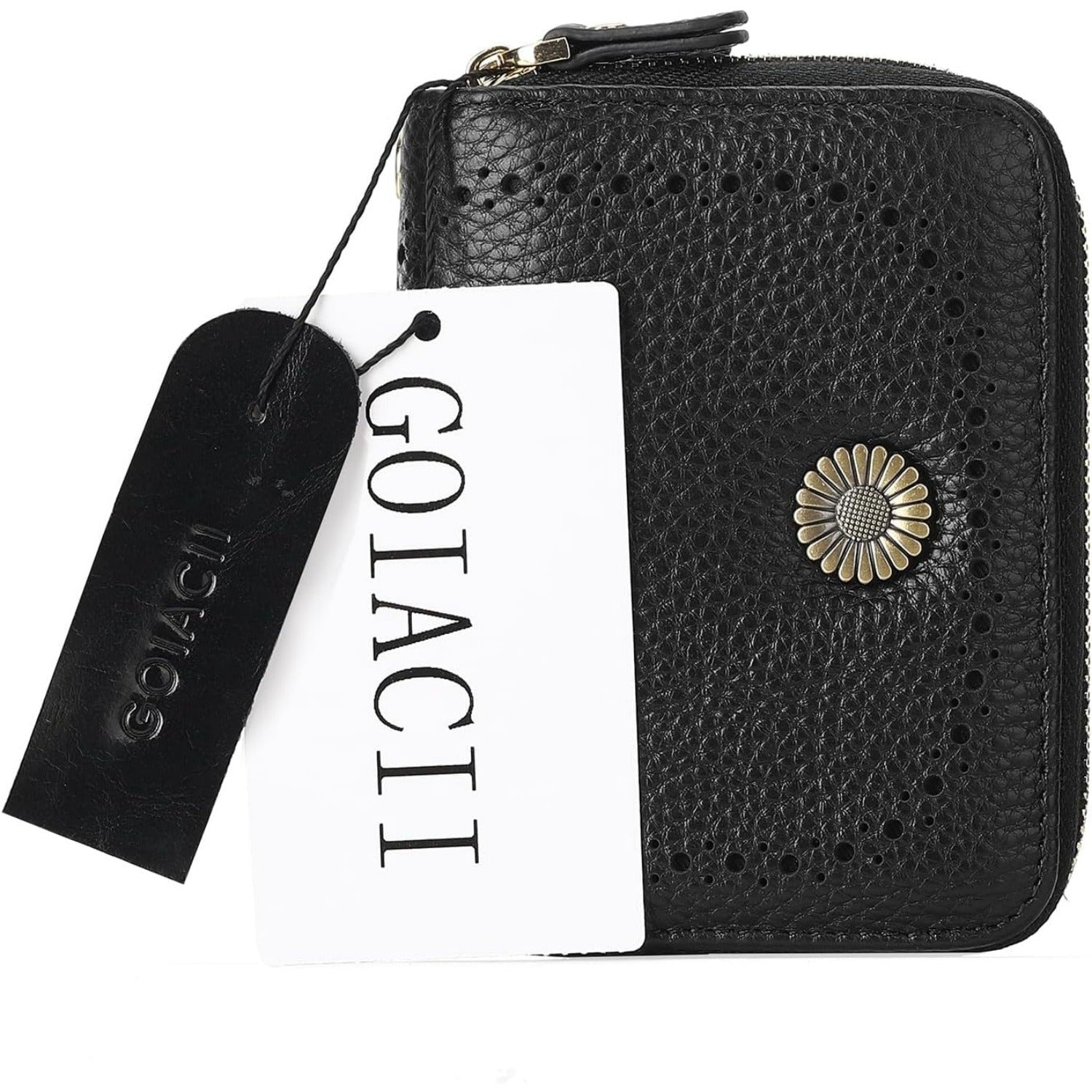 Women’s RFID Leather Card Wallet – Black