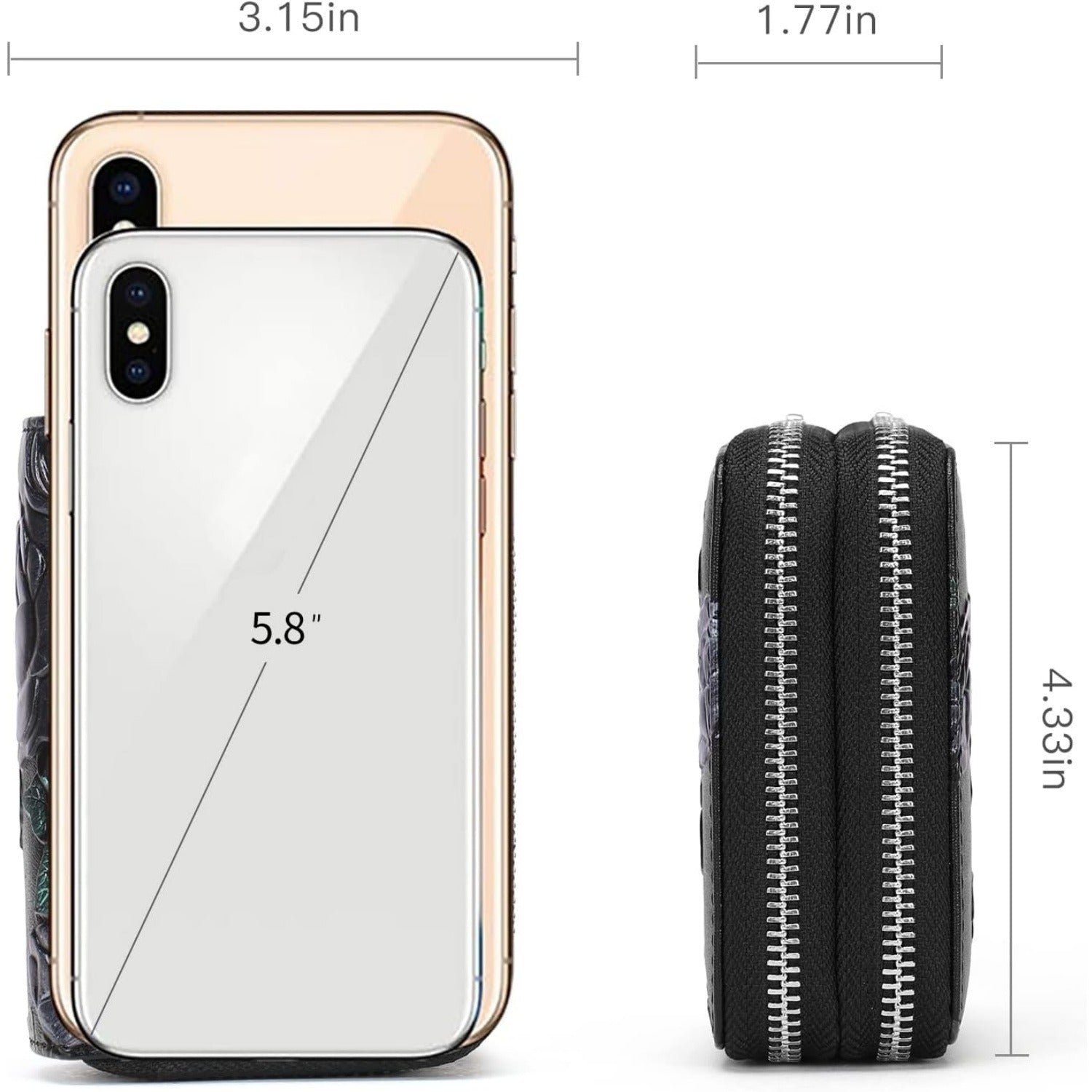 Small Genuine Leather Wallet for Women – RFID Blocking Credit Card Holder