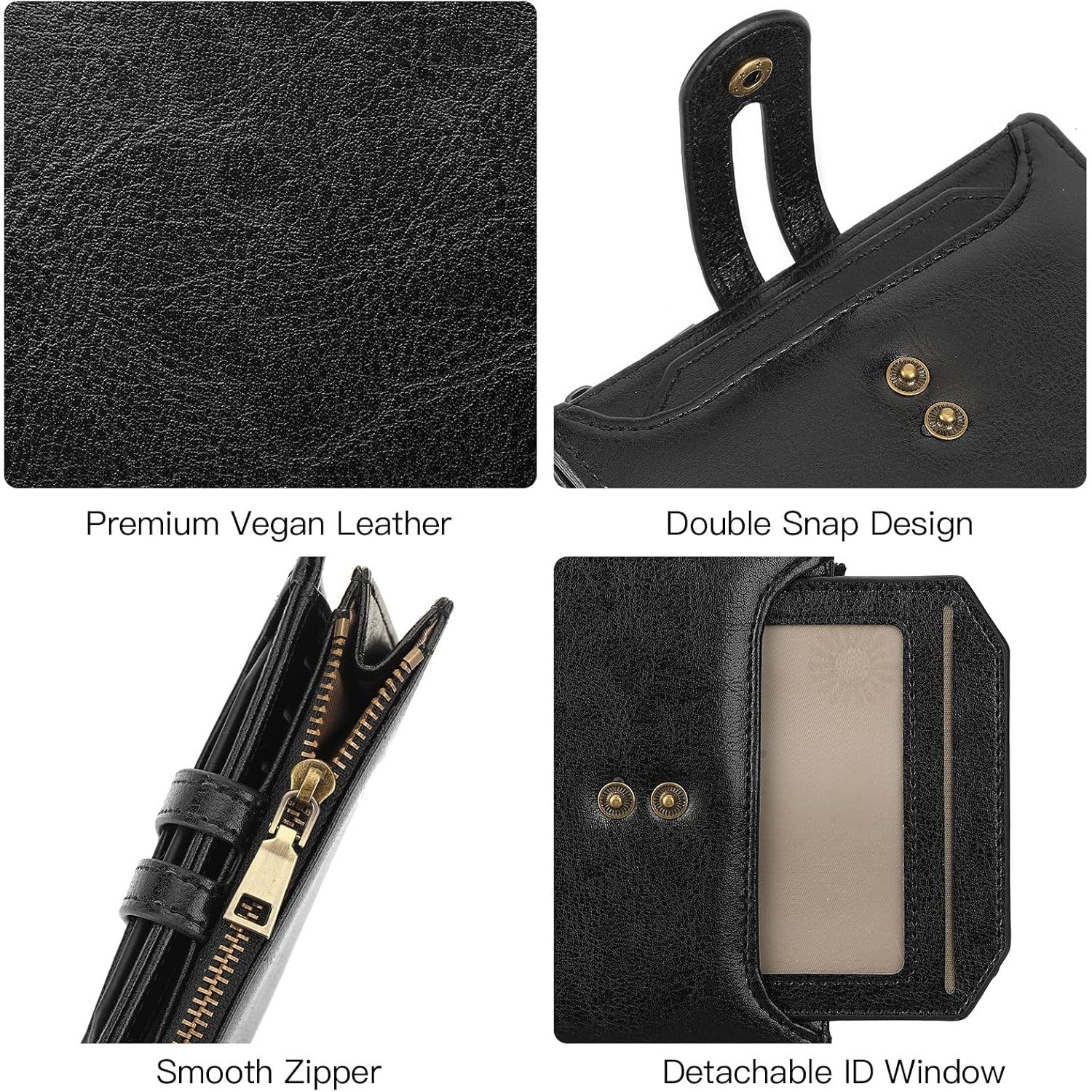 Women’s Leather Billfold Wallet with Coin Pocket