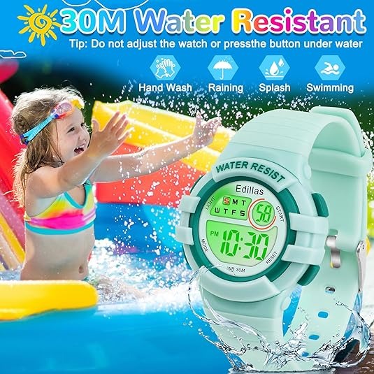 Kids Digital Sport Watch – Multifunctional with Water Resistance